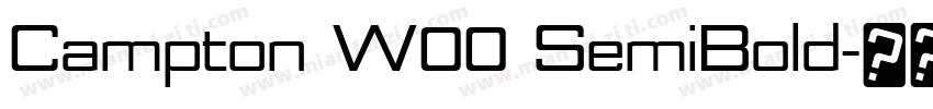 Campton W00 SemiBold字体转换